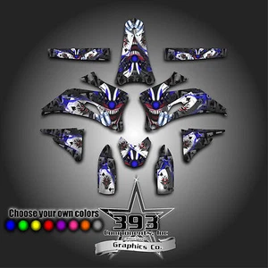 Yamaha YZ450F YZ250F 2003 - 2013 Decal Graphics kit - Evil Clown / Joker - Picture 1 of 6