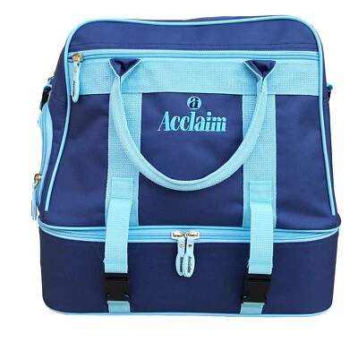 ACCLAIM Farne Midi Double Decker Two Tier Navy/Sky Bowls Bowling Bag Ex Display - Image 1 of 4