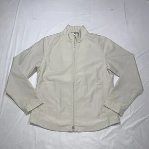 Cutter & Buck CB WeatherTec Womens Beige Zip Windbreaker Jacket Size Small - Picture 1 of 13