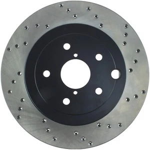 StopTech 128.47030L Sport Cross-Drilled Disc Brake Rotor Fits Impreza WRX STI - Foto 1 di 2
