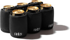 Insulated Beer Can Holder - 6 Freezable Coozies - Insulated 6 Pack Beer Carrier