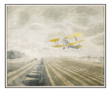 Tiger Moth 1942 - by WW2 War Artist Captain Eric Ravilious - 23x16" (A2)