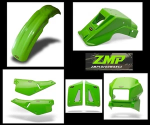 NEW KAWASAKI KLR650 87-07 GREEN FRONT REAR FAIRING PANELS SCOOPS FENDER KIT - Picture 1 of 1
