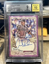 2017 Topps Gypsy Queen Auto Purple /150 Carlos Rodon #GQA-CRO BGS 9 Auto 10