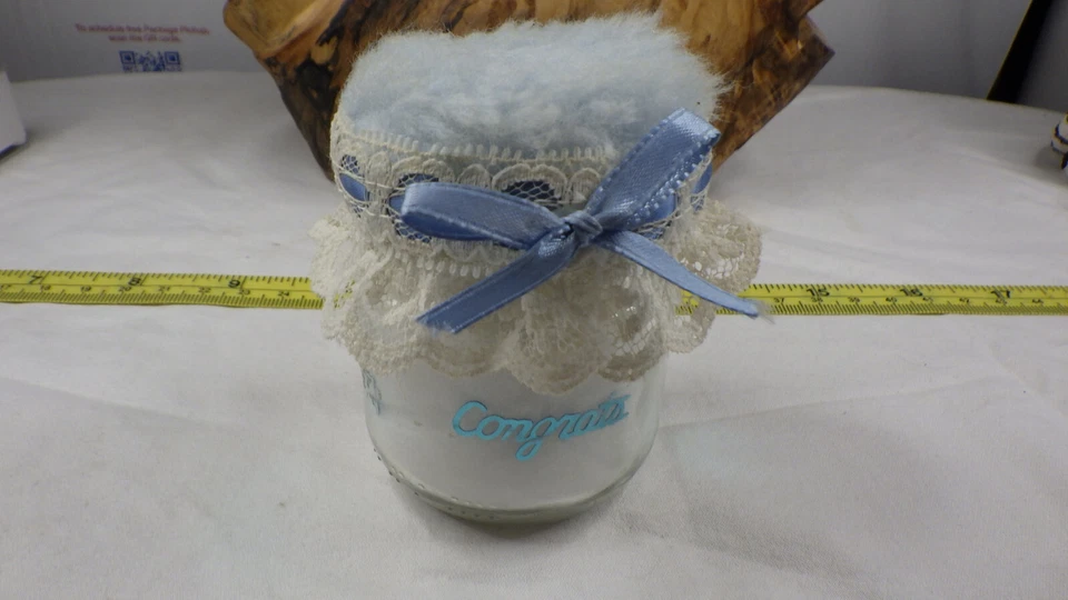 复古 Congrats 恭喜男宝宝奶瓶 Jar Bear Fluffy Reveal 肥皂? — 第 1/4 张图片