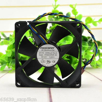 Foxconn PV902512PSPF 92mm x 25mm Cooler Fan for HP DC5700s DC5850 12V 0.40A 4Pin - Image 1 of 4