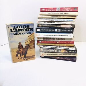 16 Vintage Louis L'Amour Western Cowboy Vintage Trouble Shooter Lonesome Etc