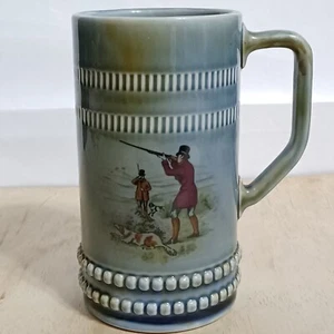 Wade Irish Porcelain Mug Stein Tankard Ireland Fox Hunt Scene Horse Dogs Vintage - Picture 1 of 6