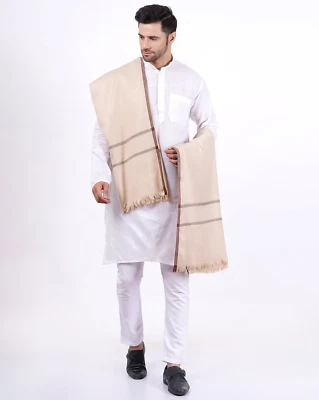 Sciarpa Pashmina Uomo Grande Paisley Design Art Scialle Avvolgente Floreale R... - Immagine 1 di 4