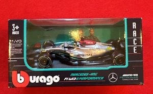 BURAGO MERCEDES BENZ AMG PETRONAS F1 W13 E PERFORMANCE HAMILTON #44 1:43 NEW - Picture 1 of 5