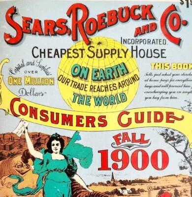 Sears Roebuck Fall 1900 Catalog 1970 Reproduction Vintage Advertisements 2 PB1 - Image 1 of 4
