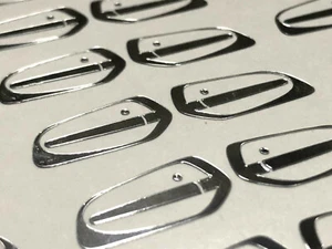 CHROM Blenden Griffe Actros 1:14 Tamiya Aufkleber Truck Mercedes Sticker 017 - Bild 1 von 3