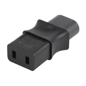 Conector IEC 320 C8 a hembra IEC 320 C9, 2 pines, adaptador 6A / 250V - Imagen 1 de 6