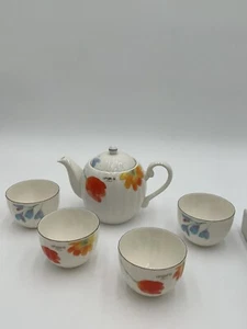Ungaro Paris Tea Set Tulips Tea Pot Tea Cups - Picture 1 of 7