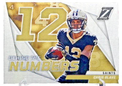 2022 Panini Zenith Chris Olave Behind The Numbers Rookie Prizm #BN-CO N13 - Image 1 of 3