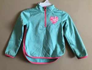 Under Armour Youth Girls 1/4 Zip Long Sleeve Teal Pullover Jacket Size 4T - Picture 1 of 5
