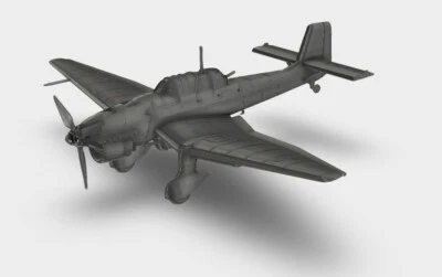 Junkers Ju 87 Stuka Sturzkampfbomber Flugzeug WW2 Bausatz 3D Druck 1:100 - 1:35 - Bild 1 von 4