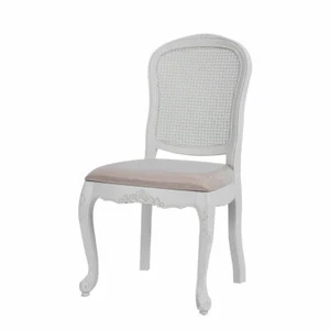 French Provincial Furniture Classic White Vintage Style DINNING CHAIR - Picture 1 of 12