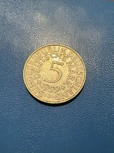5 Deutsche Mark Silberadler J 1959 - Bild 1 von 2