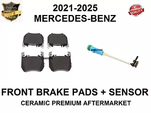 Front Brake Pads With Brake Sensor For 21-25 Mercedes S500,S580,S580E,S680 - Picture 1 of 4