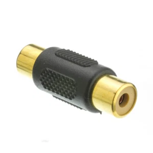 Gold Plated RCA Coupler Female Adapter Connector AV RCA Audio Video - Picture 1 of 3