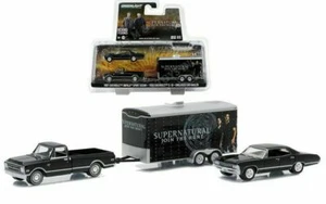GREENLIGHT 1:64 CHEVROLET "SUPERNATURAL JOIN THE HUNT" PISTA E RIMORCHIO 51006-5D2 - Foto 1 di 1