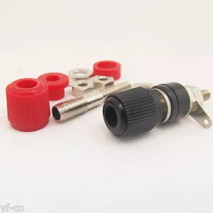 100pcs Brass Audio Speaker Terminal Socket Binding Post For 4mm Banana Plug - Picture 1 of 6
