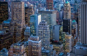 Fototapete VLIES-SKYLINE STADT-(7839S)-Tapete-Nach-Mass-Wand-Metropolitan XXL - Bild 1 von 1