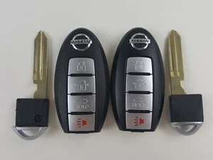 ORIGINAL LOT OF 2 NISSAN MAXIMA ALTIMA 07-14 OEM SMART KEY LESS REMOTE UNCUT FOB - Picture 1 of 16