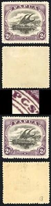 Papua SG77a 2d variety C for O in Postage (with normal) M/M Cat 166.50 - Picture 1 of 1