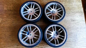 4 roues Schumacher Big 6 Lotus Wheels 1/6 rare & vintage - Imagen 1 de 10