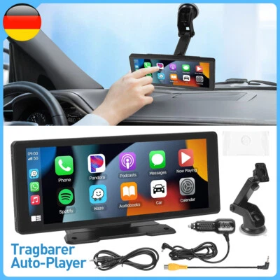 10.26" Touchscreen CarPlay Autoradio Navi Wireless ios CarPlay & Android Auto DE - Bild 1 von 4
