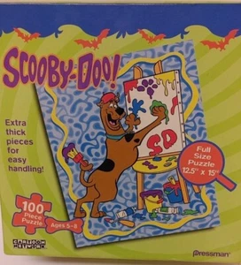 Vintage Scooby Doo Jigsaw Puzzle 100 Pieces 12.5 x 15 Pressman Toy 2002 Complete - Picture 1 of 10