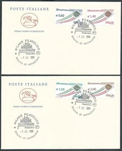 2009 ITALIA FDC CAVALLINO POSTA ITALIANA 4 VALORI NO TIMBRO ARRIVO - CG - Picture 1 of 1