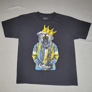 Popular Poison Shirt Boys Extra Large Black Lion King Crown Notorious BIG Coogi - Picture 1 of 8