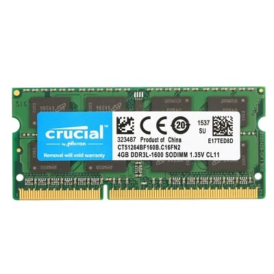 Crucial 4GB DDR3L 1600mhz PC3L-12800 - Image 1 of 4