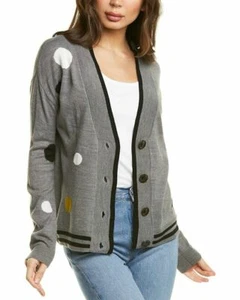 Cardigan scollo a V oliva e vite antracite nuovo con etichetta. Taglia: L - Foto 1 di 2