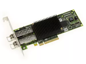 Pcie Network Lan 8G Fibre 2 Ports SFP Emulex LPE12002-M8 With 2 Modules LC Mmf - Picture 1 of 4