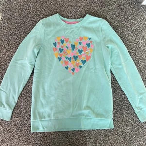 Girls Cat & Jack Blue Hearts Sweatshirt XL 14/16 - Picture 1 of 4