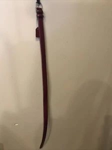 Damen Riemen Leder D-Schnalle Gürtel 1” breit x 35 1/2” Länge rot klein (8-HG-4) - Bild 1 von 5