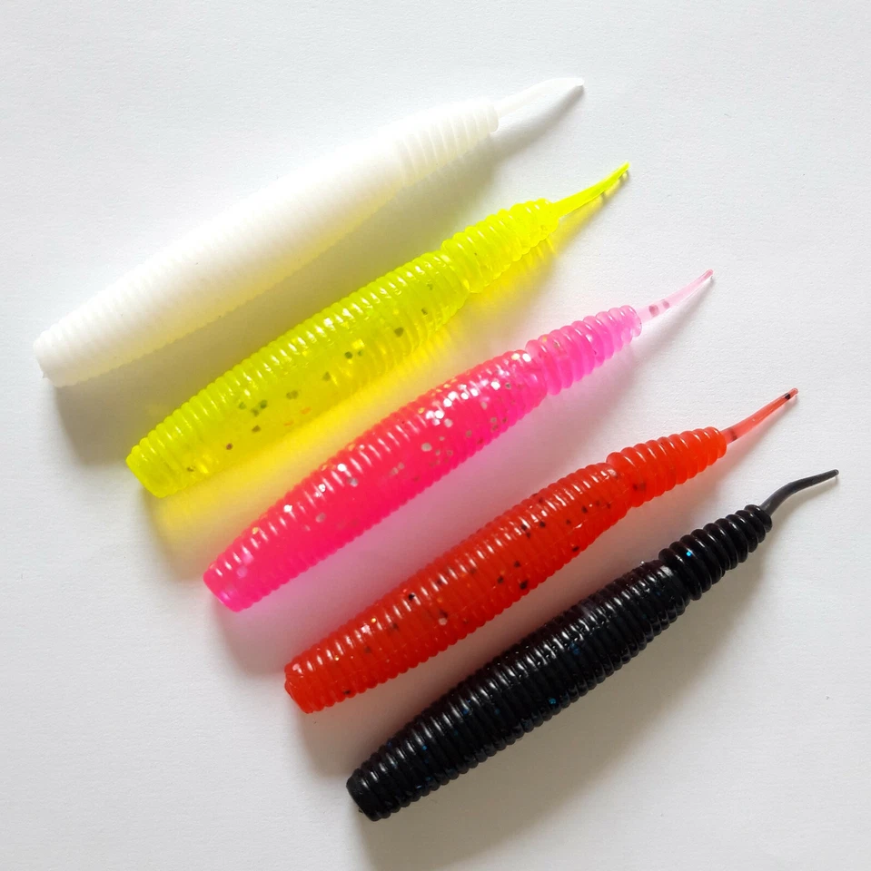 10 St. PINTAIL SHADS 10cm Twister Gummifische Ringel Watt Wurm Soft Lures Bait - Bild 1 von 1