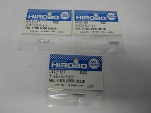3 Pkt Hirobo 0412-157 Heckrotor Umlenkarm Hülse Tail Pitch Lever Collar    ... - Bild 1 von 1