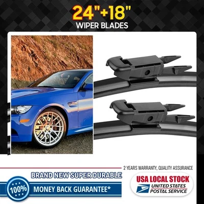 NUEVO Juego de escobillas limpiaparabrisas Direct Connect de 24"+18" delanteras para BMW 328i GT xDrive 2,0 L Foto 1 de 4