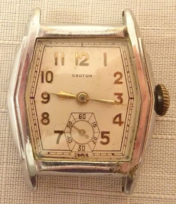 Croton Wristwatch 7J Swiss Vintage Men's Parts - Image 1 of 3