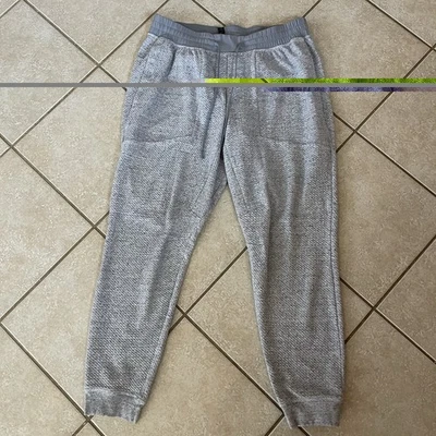 Pantalones de chándal Lululemon At Ease para hombre XL grises texturizados tejidos bolsillos gofre atlético Foto 1 de 4