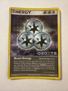 Boost Energy - Deoxys (DX) REVERSE FOIL (Moderate Play MP) - Picture 1 of 2