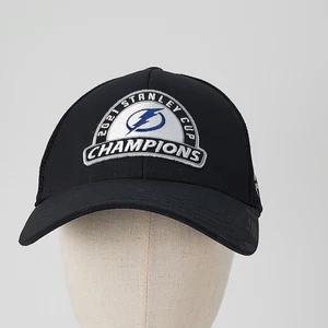 2021 Stanley Cup Champions Tampa Bay Lightning Fanatics Snapback Hat Cap Black - Picture 1 of 7