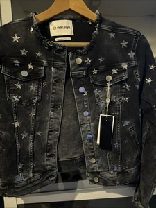 Rich & Royal Schwarz mit Silber Metallic Sterne Gr. L jacke - Bild 1 von 8