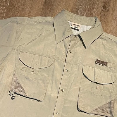 Camisa de pesca Magellan Sportswear para hombre manga corta caqui XL bolsillos ventilados Foto 1 de 4