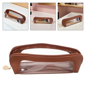  Bolsa para brochas de maquillaje: estuche para lápices de cepillo cosmético de viaje delineador de ojos con cremallera - - Imagen 1 de 20